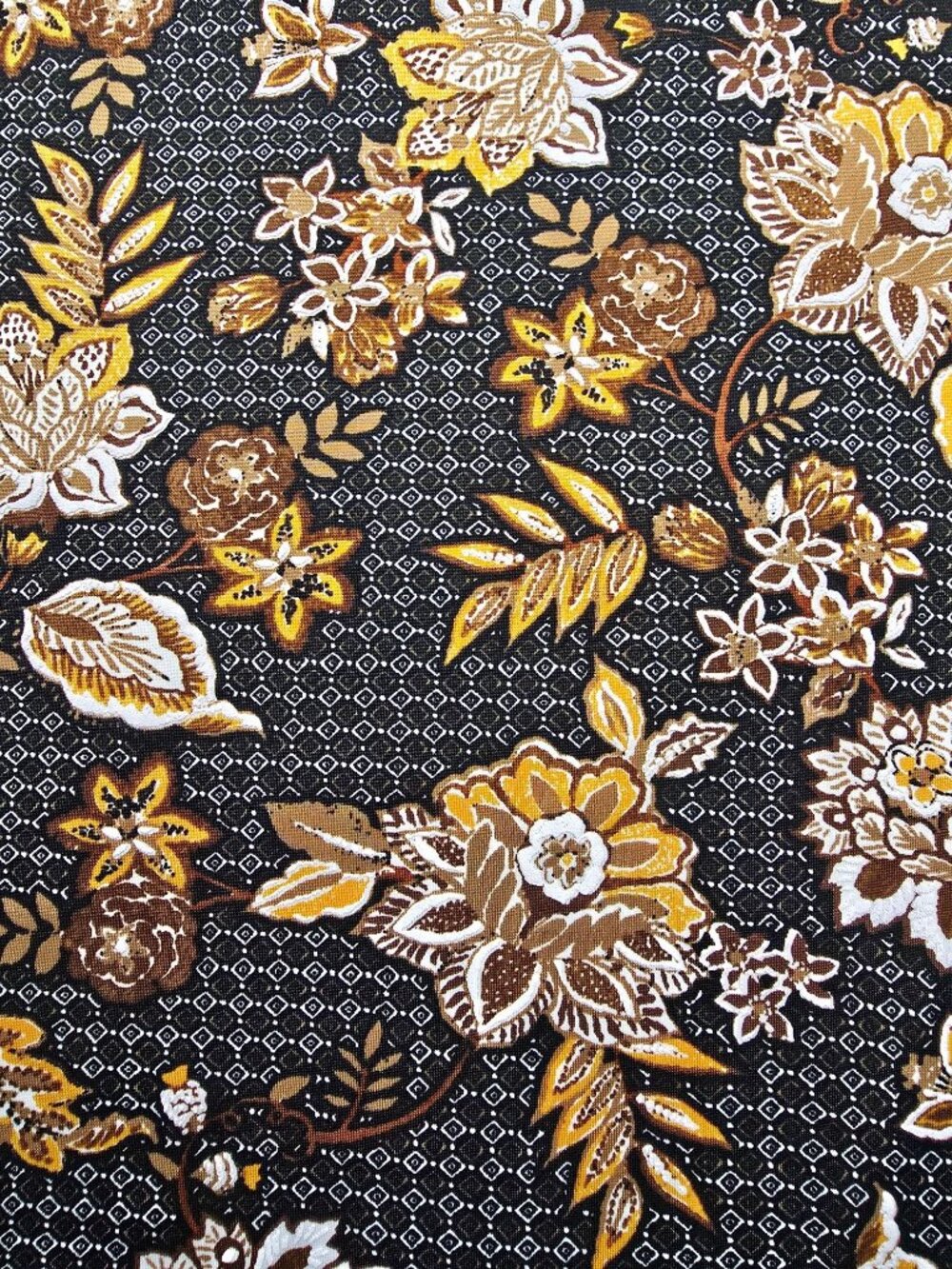 Ruby Rd. Woman Floral Tunic Top 2X 3/4 Sleeve Black/Yellow - Picture 3 of 5